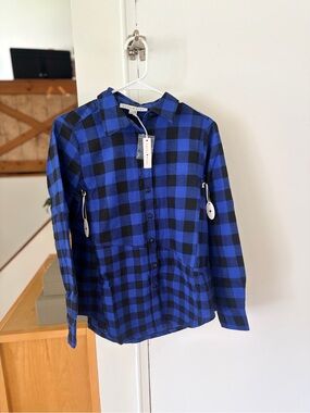 Loyal Hana Flannel Maternity and Nursing top